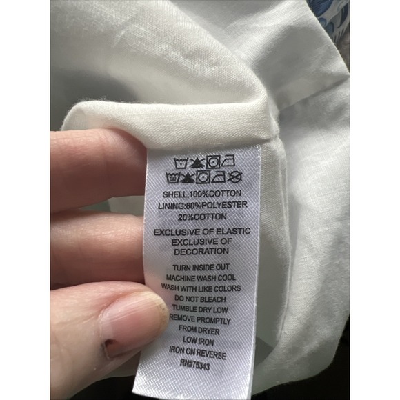 Haute Hippie Ruffle‎ Floral Blue Midi Dress Sz 4 Tiered Peasant Boho Smocked - Picture 8 of 9